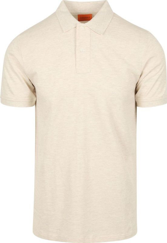 Suitable Mang Poloshirt Ecru - Maat XXL - Heren - Polo shirt Heren met Korte mouw