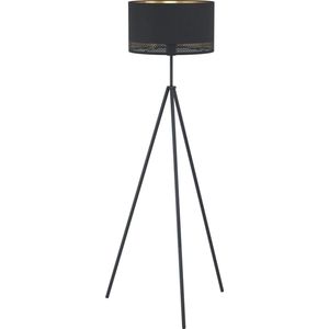 EGLO Esteperra - Staande lamp - E27 - 140,5 cm - Zwart