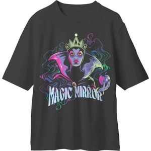 Disney Snow White - Evil Queen Mirror Unisex T-shirt - L - Zwart