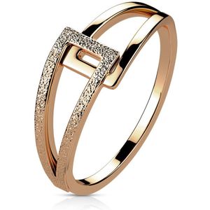 Ringen Dames - Ring Dames - Dames Ring - Vrouwen Ring - Rosegoudkleurig - Rosegoudkleurige Ring - Gouden Ring - Gouden Ring Dames - Lock