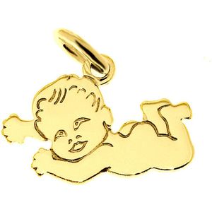 Juwelier Zwartevalk 8 karaat gouden baby hanger - 14.200/8K