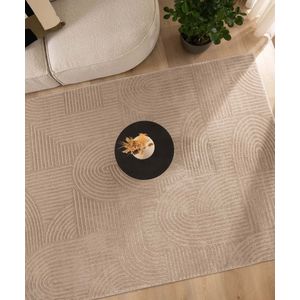 Scandinavisch vloerkleed - Contour Bend beige 120x170 cm