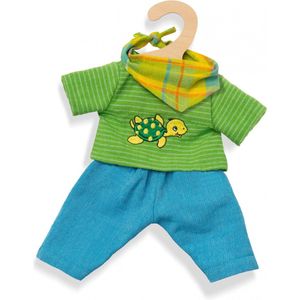Heless Poppenkleding Outfit Max 3-delig Blauw/groen 35-45 Cm