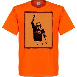 Totti Silhouette T-Shirt - Oranje - 4XL