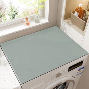 Tafelblad wasmachine pad antislip 60x60cm grijze wasmachine hoes universele wasmachine hoes snijdbare wasmachine beschermingsmat siliconen zacht schuimkussen voor droger [Energieklasse A++]