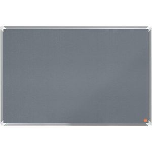 Nobo Premium Plus Vilten Memobord/Prikbord - Whiteboard 900x600mm - Grijs - Planner