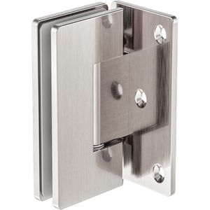 Owen & Finch Glasbeslag Douchedeur Scharnier 90 Graden Draaibaar Brushed Nickel | Geborsteld Nikkel | RVS
