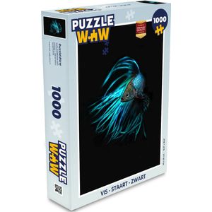 Puzzel Vis - Staart - Zwart - Legpuzzel - Puzzel 1000 stukjes volwassenen