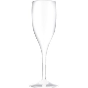 Champagneglazen/Prosecco Flutes Wit 150 ml van Onbreekbaar Kunststof - Champagneflutes