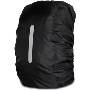 CHPN - Reflecterende Rugzakhoes - Waterafstotend en Reflecterend - Backpack hoes - Backpack Raincover - Waterafstotende rugzakhoes - 35L - Zwart - Tasbeschermer- Bagcover en rugzakhoes