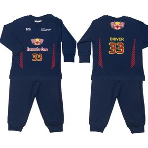 Fun2Wear Formula One (Formule 1) baby/kleuter/kinder/tienerpyjama (Formule 1) baby/kleuter/kinder/tienerpyjama - Blauw - Maat 104