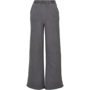 Urban Classics - Heavy Terry Garment Dye Slit Dames joggingbroek - M - Grijs