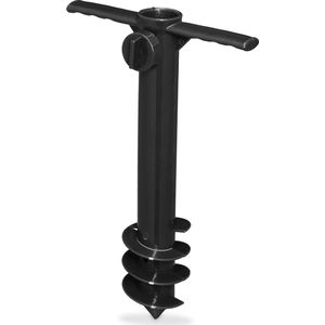 Grondanker voor parasol en droogmolen - strand tuin camping - 19-32 mm - parasolhouder kunststof zwart