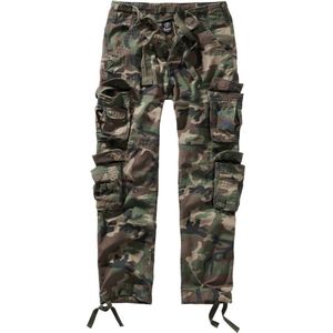 Brandit - Pure Slim Fit woodland Broek rechte pijpen - S - Multicolours