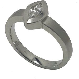 Ring - wit goud - 18 karaat - diamant - maat 17.75 - Verlinden juwelier