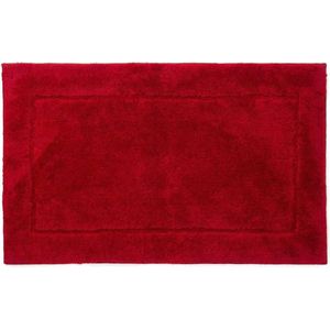 Casilin - Luxe Badmat Antislip 60 x 100 - Water absorberende Badkamermat - Wasbaar - Rood / Bordeaux