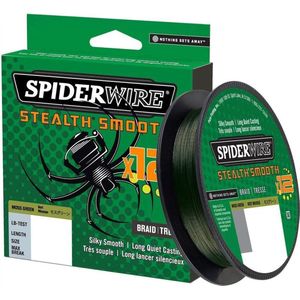 Spiderwire Stealth Smooth 12 Braid -Moss Green - 0.07mm  - 6.0kg - 150m - Groen