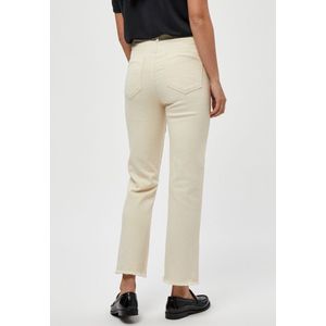 Peppercorn Fione Mid Waisted Cropped Jeans Seedpearl Cream