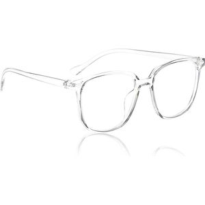 TR90-bril voor blauw licht - montuur heldere lens uv-bescherming - computerbril tegen schadelijk blauw licht - Transparant .