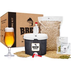 Brew Monkey Basis Blond - Bierbrouwpakket - Zelf Bier Brouwen Bierpakket - Startpakket - Gadgets Mannen - Cadeau - Cadeau voor Mannen en Vrouwen - Bier - Verjaardag - Cadeau voor man - Verjaardag Cadeau Mannen