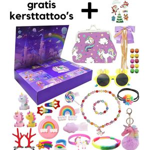 EazyPeezy Speelgoed Adventskalender - Unicorn Eenhoorn - 24 Vakjes