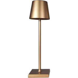 Jeslu LED Tafellamp Goud 38 cm aluminium - draadloos - USB oplaadbaar