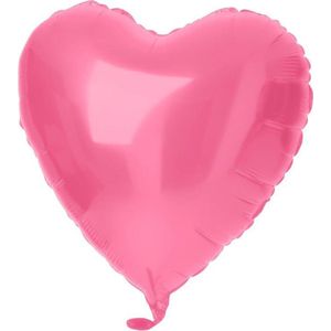 Folat - Folieballon hart mat pink (45cm)