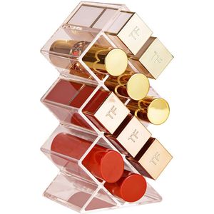 Boraboi ® Lippenstift Display Toren Organisator voor Thuis en Studio, Transparant Acryl met 10 Vakken