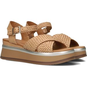 Inuovo A98004 Sandalen - Met Sleehak - Dames - Bruin - Maat 38