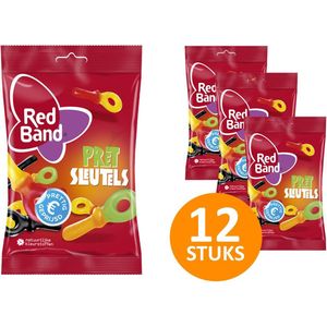 Red Band Pretsleutels 12 zakjes à 180g snoep - Zacht Snoep - Zakjes