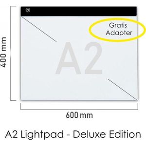 A2 Led Lichtbak voor Tekenen - 3 lichtsterktes - Lightpad diamond painting – Lightpad A2 dimbaar - Lichtbak voor diamond painting – Lichttafel speelgoed lichtbord - Led tekenbord kinderen en volwassenen met licht – Lichtbak voor tekenen - Tekentafel