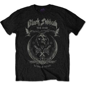 Black Sabbath Heren Tshirt -L- The End Mushroom Cloud Zwart