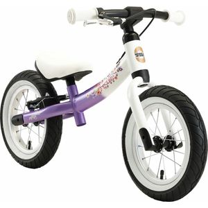 Bikestar meegroei loopfiets Sport 12 inch, lila/wit