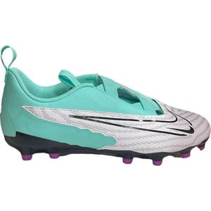 Nike - Jr Phantom GX Academy - Voetbalschoenen - Mannen - Wit/Blauw - Maat 38.5