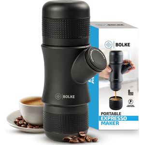 Bolke - camping koffiezetapparaat - draagbare koffiemachine - draagbare espressomachine - camping koffiezetter - makkelijk in gebruik - portable coffee maker