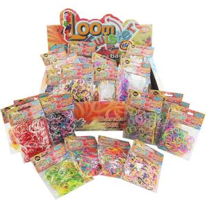 Loombandjes XXL mixpakket 14.400-delig - Verschillende kleuren loombandjes met 48 weefhaken, loomnaalden én 48 zakjes s-clips