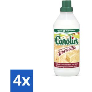 Carolin - Vloerreinigingsmiddel - Marseillezeep - 1 L - Voordeelverpakking - 4 stuks