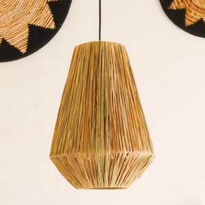Lampenkap Plafondlamp Hanglamp rond ENDAH gemaakt van Raffia