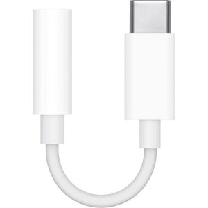 USB Type C naar aux - USB-C naar jack (3,5mm) adapter wit