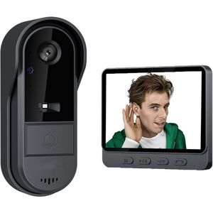 Video deurbel met camera - Deurbel met beeld - Slimme deurbel - Draadloze video deurbel - Beveiliging huis - Deurbel met app - WiFi deurbel - Nachtzicht - Tweeweg audio - Beveiligingscamera voordeur - Voor smartphone en tablet