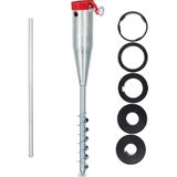 relaxdays grondboor parasol 25 - 55 mm - parasolhouder grond - parasolstandaard grondplug