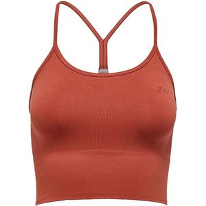 ONP JARI - CROP TOP - BRUINROOD - DAMES - MAAT L - SPORTTOP -