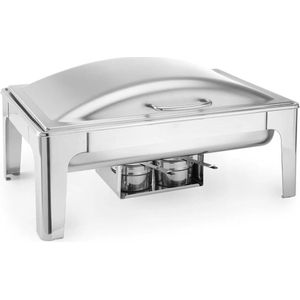 Hendi Chafing Dish - Satin Finish - Au Bain Marie Buffetwarmer - Warmhoudschaal - GN 1/1 - 9 Liter - 57x343x(H)29cm