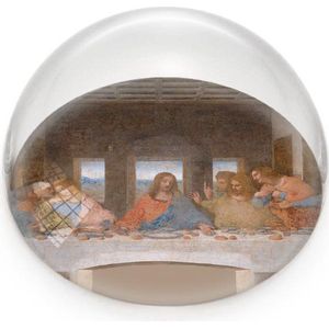 Glazen bolle presse papier, Leonardo Da Vinci, Laatste avondmaal