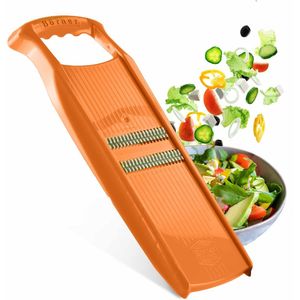 Börner Roko Rasp V5 PowerLine | Rasp Groente en Fruit in dunne reepjes - BPA-vrij en Roestvrij - Oranje