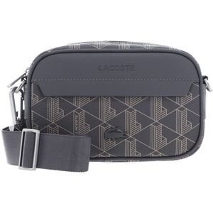 LACOSTE Schoudertas The Blend Reporter Bag Mono Castlerock String Grijs