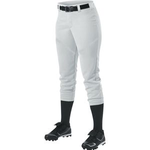Alleson - Crush - 655W - Softbalbroek - Knicker - Halflang - Dames - Wit - L