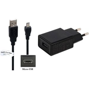 2A lader + 1,8m Micro USB kabel. TUV geteste oplader adapter met robuust snoer. Past op o.a. Samsung Galaxy Note 3 Neo, Note 4, Note 5, Note Edge SM-N915F, A6 (niet voor A6s), A6+, A7 telefoon (A710 uit 2016 / A750 uit 2018)