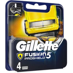 Gillette Fusion 5 Proshield Scheermesjes - Yellow 4 stuks