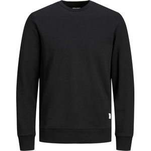 JACK & JONES sweatshirt katoen - O-hals - zwart - Maat: S